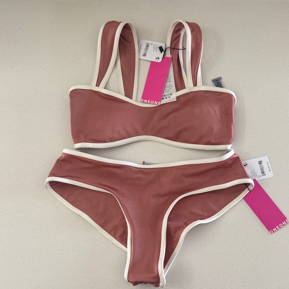 Rose gold oneone free people set